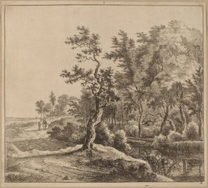 Landschaft mit einer kurvenreichen Straße