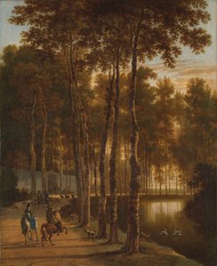 Die Birkenallee von Jan Hackaert