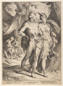 Bacchus und Ceres verlassen Venus (Sine Cerere et Baccho Friget Venus) von Jan Harmensz. Muller