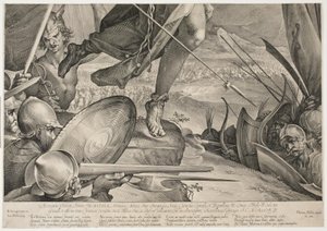 Bellona unterstützt die kaiserliche Armee bei einem Sieg über die Türken von Jan Harmensz. Muller