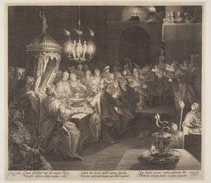 Das Gastmahl des Belsazar von Jan Harmensz. Muller