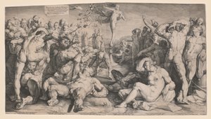 Fortuna verteilt ihre Geschenke von Jan Harmensz. Muller