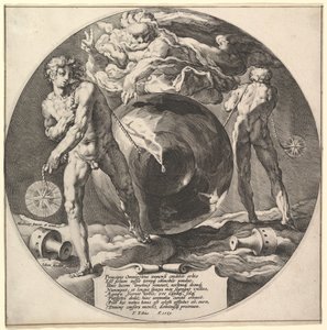 Gott erschafft Himmel und Erde, aus Die Schöpfung der Welt von Jan Harmensz Muller
