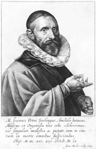 Porträt von Jan Pieterszoon Sweelinck, 1624 von Jan Harmensz Muller