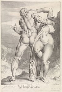 Raub einer Sabinerin, Rückansicht (Raub einer Sabinerin) von Jan Harmensz. Muller