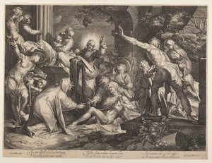 Die Auferweckung des Lazarus von Jan Harmensz. Muller