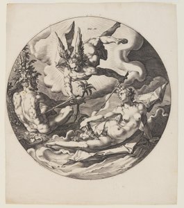 Der dritte Tag, Platte 4, aus der Schöpfung der Welt von Jan Harmensz. Muller