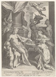 Venus von Nymphen und einem Faun geehrt