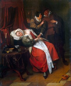 Arztbesuch, ca. 1660 von Jan Havicksz Steen