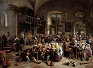 Party in einem Gasthaus von Jan Havicksz. Steen