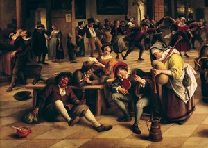 Fest in einem Gasthaus (Detail)