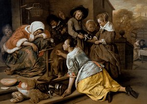 Die Auswirkungen von Trunkenheit, ca. 1663-65 von Jan Havickszoon Steen