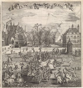 Kinderspiele in Den Haag Kinder-spel (Titel auf dem Objekt)