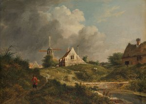 Ansicht des verfallenen Damms in Amsterdam von Jan Hulswit