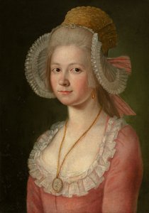 Porträt einer Dame mit Haube, 1785