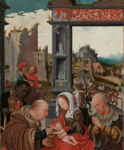 Die Anbetung der Heiligen Drei Könige von Jan Jansz Mostaert