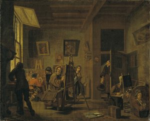 Ein Maleratelier
