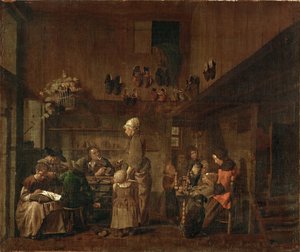 Die Werkstatt des Schusters von Jan Josef the Elder Horemans