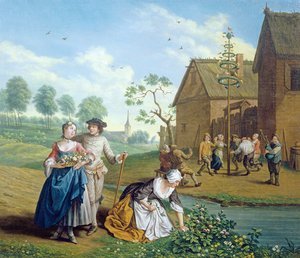 Die vier Jahreszeiten: Frühling von Jan Josef the Elder Horemans