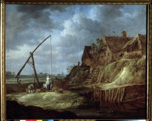 Landschaft mit Ziehbrunnen von Jan Josephsz van Goyen