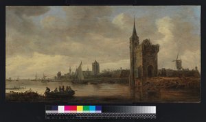 Flusslandschaft mit Booten von Jan Josephsz van Goyen