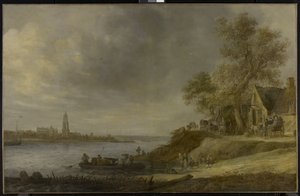 Ansicht von Rhenen von Jan Josephsz van Goyen