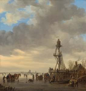 Winterlandschaft mit Aussichtsturm von Jan Josephsz van Goyen