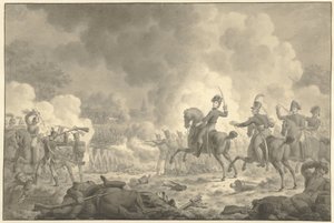 Kronprinz Wilhelm Friedrich Georg Ludwig bei der Schlacht von Waterloo und Fleurus von Jan Kamphuijsen (signed by artist)