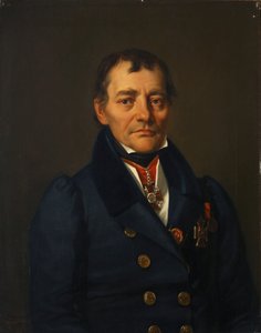Porträt des Schriftstellers Pjotr Iwanowitsch Sokolow 1766-1836, 1830