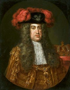 Porträt von Kaiser Karl VI. Habsburg (1685–1740) mit dem Orden vom Goldenen Vlies von Jan Kupecký