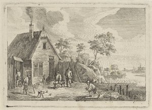 Bauern spielen Boule