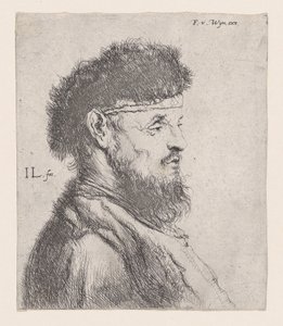 Büste eines Mannes mit Pelzmütze von Jan Lievens
