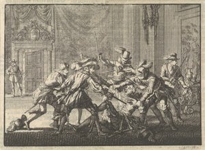 Herzog von Guise im Schloss von Blois ermordet, 1588 von Jan Luyken
