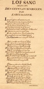 Lofsang op en aen den geest- en sinricken poét Karel Verloove von Jan Luyken