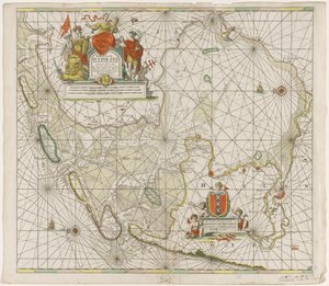 Seekarte der Zuiderzee und der Wattensee von Jan Luyken