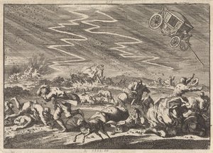 Schweres Gewitter in Donsenhausen in Thüringen, 1674