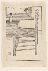 Stuhl mit Binsensitz von Jan Mankes