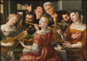 Eine fröhliche Gesellschaft von Jan Massys