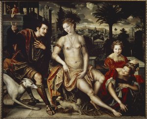 David und Bathseba von Jan Massys or Metsys