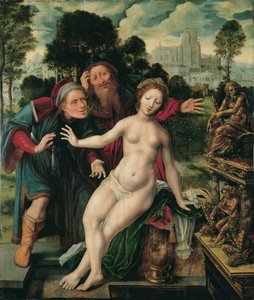 Susanna und die Ältesten von Jan Massys or Metsys