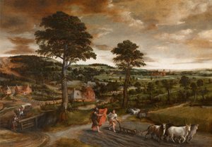 Die Berufung des Elisha von Jan Massys or Metsys