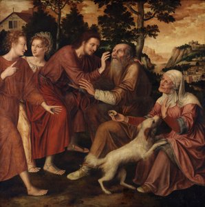 Die Heilung des Tobit von Jan Massys or Metsys