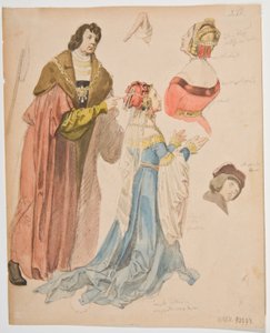 Studien von Figuren aus den Altarbildern von Hans Süß von Kulmbach