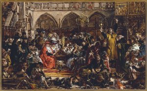 Der Einfluss der Universität auf das Land im 15. Jahrhundert. Neue Strömungen. Hussitismus und Humanismus von Jan Matejko