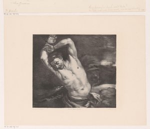 Raubvogel zieht die Leber aus dem Körper von Prometheus von Jan Mesker