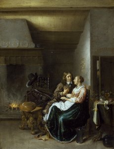 Ein Paar im Innenraum von Jan Miense Molenaer