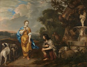 Doppelporträt eines jungen Paares als Granida und Daiphilo