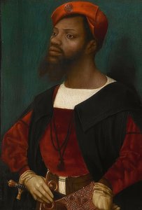 Bildnis eines Afrikaners (Christophle le More?) von Jan Mostaert
