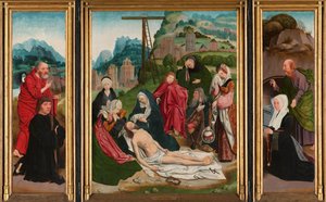 Triptychon mit der Beweinung