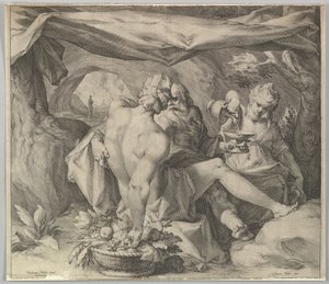 Lot und seine Töchter, ca. 1630 von Jan Muller